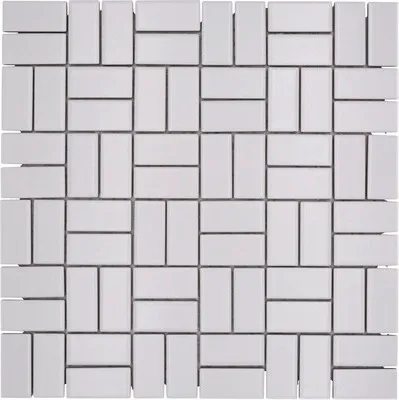 Produktbild von Keramikmosaik CWM 07WM weiß 30x30 cm
