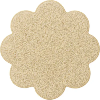 Immagine prodotto di Tappeto a motivi floreali 160x160 cm, tappeto singolo Color Shaggy beige a motivi floreali