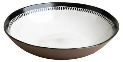 Productafbeelding van Pomax saladeschaal van steengoed, meerkleurig, Ø 24 x H 5,5 cm