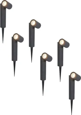 Image de HOFTRONIC - Spot à piquet jardin 4W 345lm 4000K IP65 Noir Dimmable