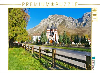 Produktbild von CALVENDO Puzzle Orthodoxe Kirche Rimetea | 1000 Teile Lege-Größe 64x48cm Foto-Puzzle für glückliche Stunden
