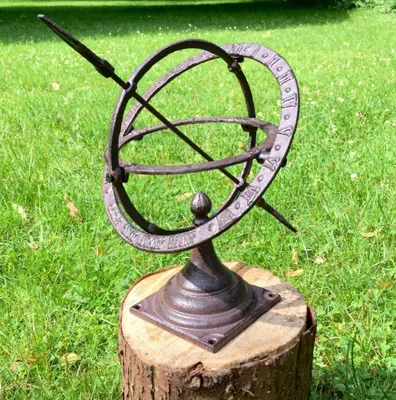 Produktbild von Kleine Sonnenuhr als hübsche Terrassen Dekoration, Schattenuhr, Gartenfiguren