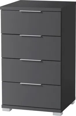 Produktbild von SMILLA Nachttisch in Graphit 46 x 79 x 42 cm (B/H/T) Nachtschrank