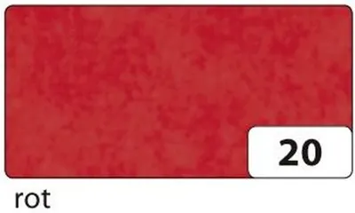 Image de Folia 88120-20 Papier transparent - rouge, 70 cm x 100 cm, 42 g/m2