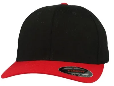 Produktbild von Flexfit - Baseball-Mütze TN1361 (S-M) (Schwarz/Rot)