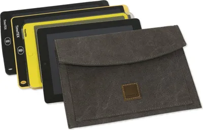 Produktbild von TimeTEX Tablet-Hülle aus Canvas mit Einstecktasche, 30x21 cm