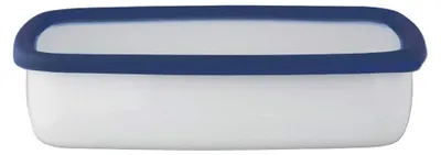 Immagine prodotto di Contenitore conservazione Contenitore per alimenti - 1,6 l - Smaltato, con coperchio trasparente - Resistente al calore fino a 400 °C