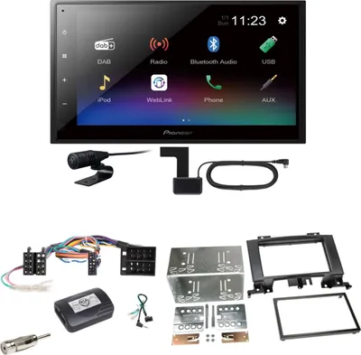 Produktbild von Pioneer DMH-A340DAB DAB+ Bluetooth Einbauset für Mercedes Sprinter W906 Crafter