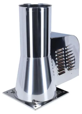 Produktbild von Rauchsauger ›Quadrat‹ mit Montageplatte Ø 150 mm, Edelstahl