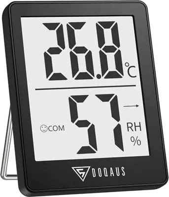Produktbild von Doqaus Hygrometer Thermometer Innenmini Thermo-Hygrometer Feuchtigkeitsraum Feuchtigkeitsmesser hohe Genauigkeit Innenräume, Babyzimmer, lebendes Büro