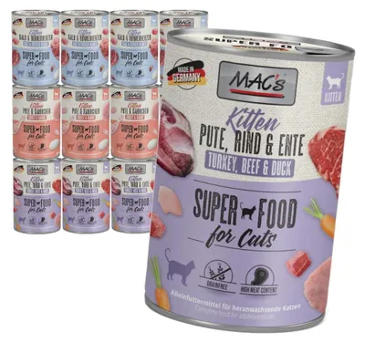 Zdjęcie produktu dla MAC's Kitten 12x400g Mokra Karma Dla Kociąt Mix Smaków