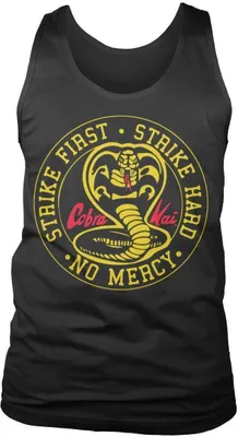 Produktbild von Cobra Kai Tank Top (Herren): Round Patch (schwarz) XL
