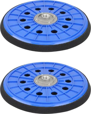 Produktbild von 2x Trade-Shop 225mm 10-Loch Klett Schleifteller für Dedra DED 7748 7749, Feider FPG680 FPG710 FPG710-SH FPEPE1200CPC FPGAUTO Langhalsschleifer