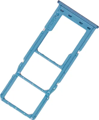 Produktbild von Für Samsung Galaxy A12 Sim Karten Tray Halter Schlitten Sim Tray Blau