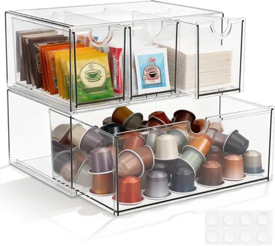 Image de Lot de 16 boîtes hermétiques en plastique de 240 ml et 420 ml, sans BPA, transparentes, pour épices, céréales et bonbons