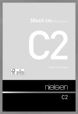 Produktbild von nielsen Aluminium Bilderrahmen C2, 30x45 cm, Struktur Grau Matt