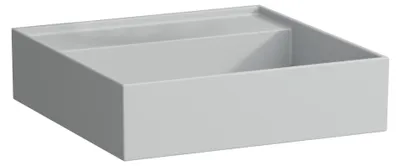 Produktbild von Handwaschbecken KARTELL 460x460mm o Überlauf ohne Hahnloch grau