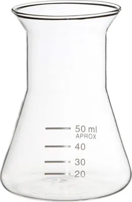 Produktbild von Glasvase Erlenmeyerkolben h. 11cm Ø 8cm