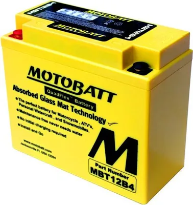 Zdjęcie produktu dla Akumulator Motobatt MBT12B4 11Ah, 12V, 2 styki