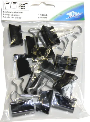 Zdjęcie produktu dla Wedo 64 21525, Metal, Nikiel, Czarny, 25 mm, 12 szt.