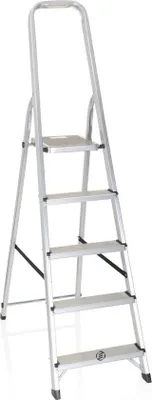 Produktbild von Professionelle 5-Treppen-Hausleiter - Keuchentreppe - Treppenleiter - Professionelle Leiter - Stufenleiter