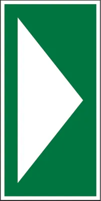 Produktbild von Dreifke® Aufkleber Rettungszeichen, Richtungspfeil - DIN/TR 4844-4 | 75x150 m...