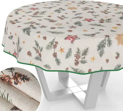 Produktbild von Tischdecke Tannenzapfen Rund 140cm B