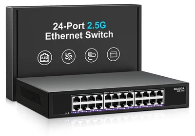 Zdjęcie produktu dla Przełącznik Ethernet 24-portowy, 2,5 Gb, niezarządzany, typu plug & play