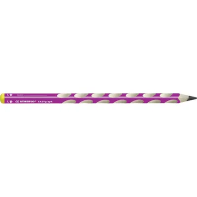 Produktbild von Ergonomischer Dreikant-Bleistift für Linkshänder - STABILO EASYgraph in pink - Einzelstift - Härtegrad HB