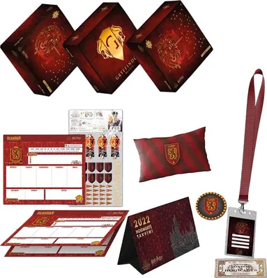 Obrázek produktu pro Harry Potter – sada dárkových krabiček Gryffindor, karton CD2353 (jednotná velikost) (červená/černá/bílá)
