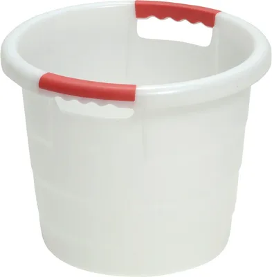 Produktbild von Graf Kunststoffbehälter 30l rund Durchmesser 420xH350mm natur lebensmittelecht - 785010