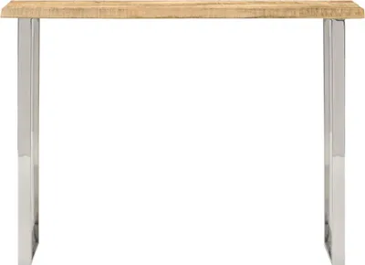 Immagine prodotto di Tavolo consolle con bordo ad albero 105x33x76 cm in legno massiccio di mango