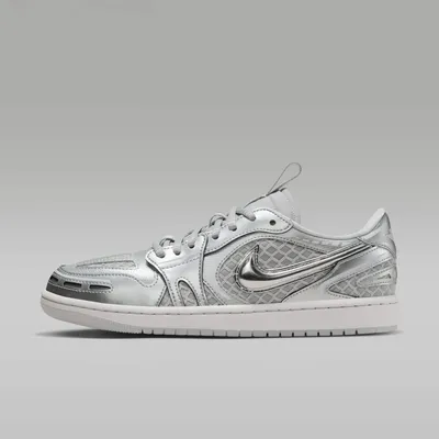Image de Nike Air Jordan 1 Low Method of Make "Metallic Silver" Argent, Taille : 36.5