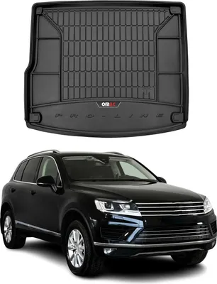 Produktbild von OMAC Gummi Kofferraumwanne für VW Touareg 2010-2018 TPE Laderaumwanne Schwarz