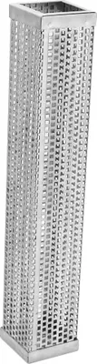 Image de tube de fumage en acier inoxydable 304 12 pouces Accessoire barbecue pour grill électrique au charbon de bois (forme carrée 12 pouces)