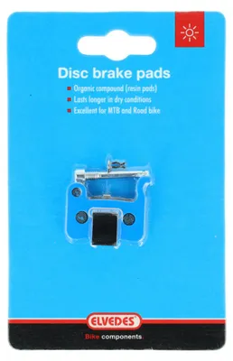 Productafbeelding van Elvedes Schijfremblokken Organisch Blauw set Shimano BR-M595 etc. / TRP Dash