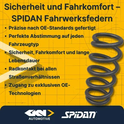 Produktbild von Fahrwerksfedern-Set hinten Schraubenfeder Ø136mm SPIDAN für u.a. MERCEDES 123