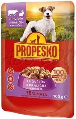 Obrázok produktu pre PROPESKO kapsička pes hovädzie-králik 100g, 15177