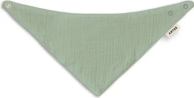 Produktbild von Musselin Baby und Kleinkind Halstuch  1 Stück Dreieckstuch Spucktuch Baumwolle Lätzchen FarbeLaurel Green