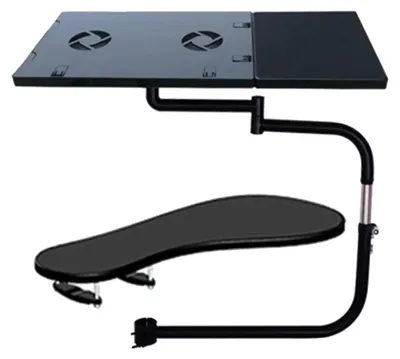 Productafbeelding van Verstelbare computerhouder, geïntegreerde koelventilator, ergonomisch ontwerp, zwart