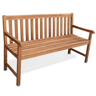Produktbild von HECHT Gartenbank Classic aus Akazien Holz | 3-Sitzer | 158 x 60 x 87 cm (L x B x H)