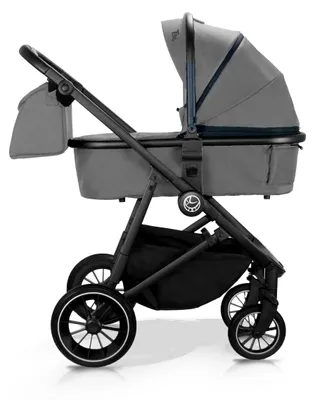 Produktbild von Milukids Tibi 3-in-1 Kombikinderwagen Schwarz mit Babyschale (TBW-02)
