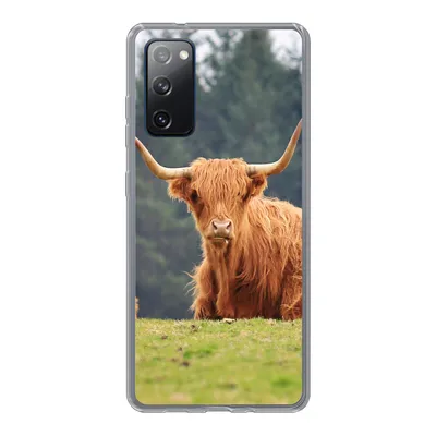 Produktbild von MuchoWow® Handyhülle Schutzhülle Hülle für Samsung Galaxy S20 FE Schottische Highlander - Gras - Wald Silikon Softcase Handy Hülle - Abdeckung