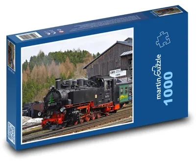 Produktbild von Puzzle 1000 Dampflokomotive - historischer Zug - martinpuzzle