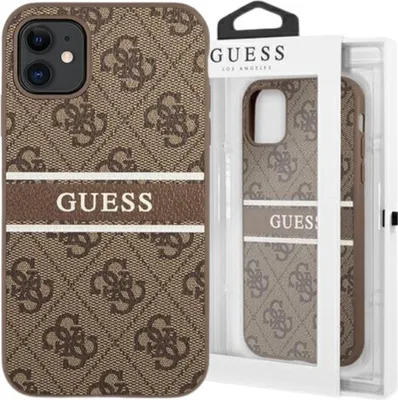 Immagine prodotto di Guess Guhcn614Gdbr Custodia rigida 4G Stripe per Iphone 11 / Xr 6,1Brązowy/Brown