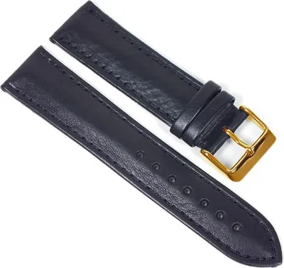 Produktbild von Soft-Kalb Uhrenarmband Leder schwarz, Stegbreite:14mm