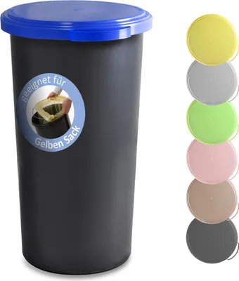 Produktbild von KUEFA VLC 60 Liter Müllsackständer, Mülleimer, Sammelbehälter für den Gelben Sack (Blau)
