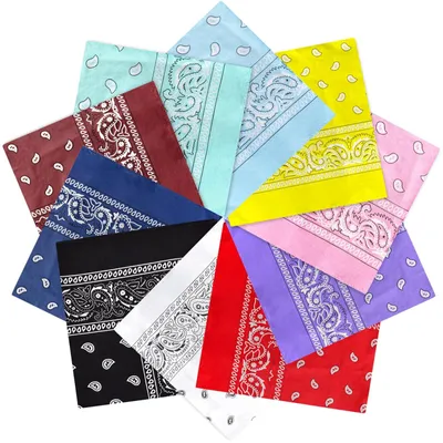 Immagine prodotto di Solidchoice - Set di 10 bandane in cotone di alta qualità, colore nero