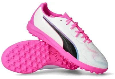 Image de Chaussures de foot Puma Ultra 1.4 "PUMA White-Poiso" pour Enfant