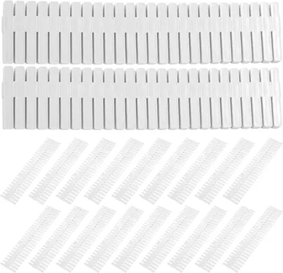 Immagine prodotto di Organizzatori per cassetti - Contenitori - Divisori per cassetti - Regolabili e personalizzabili - Altezza 7 cm - Colore bianco